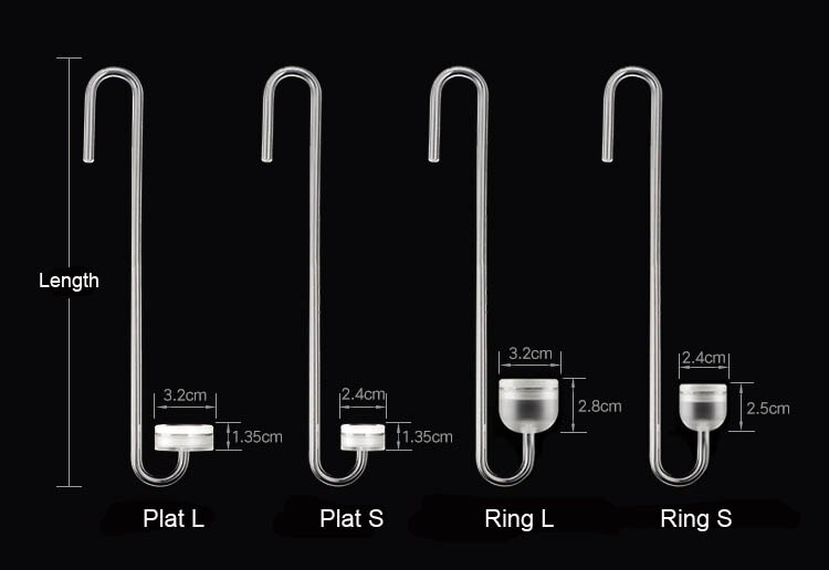 Hang on hook CO2 atomizer diffuser mini nano atomizer arcylic plastic super silm bubble counter aquarium water plant fish tank