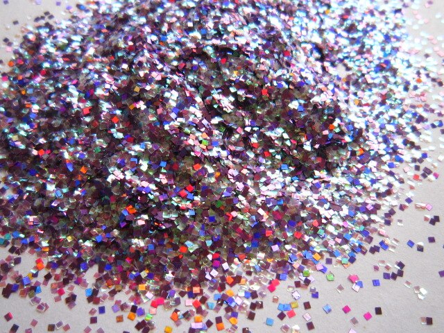 Solventbestendige Vierkante Holo Glitter Spangles Mix