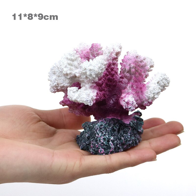 Creatieve Simulatie Coral Aquarium Landschapsarchitectuur Reef Hars Zeester Decoratie Aquarium Ornamenten: Pink   Style1