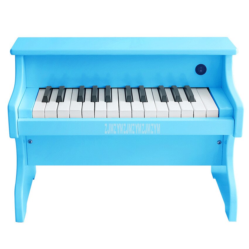 Teclado electrónico de 25 teclas para niños, Piano eléctrico de madera, instrumentos musicales, juguete educativo, de cumpleaños, ESM-2518