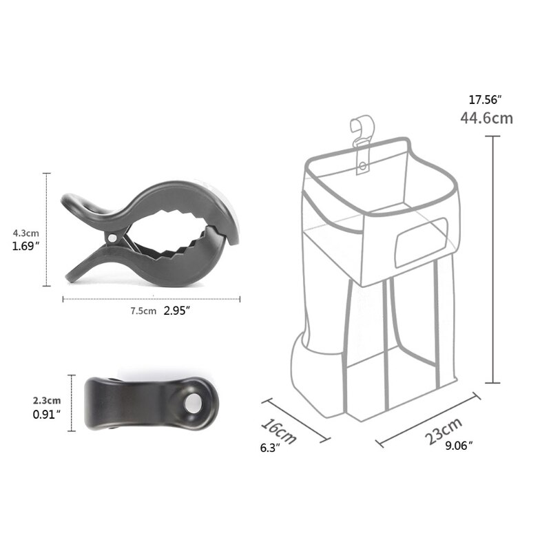 Diaper Stacker Hanging Diaper Storage Bags Nursery Organizer for Changing Table