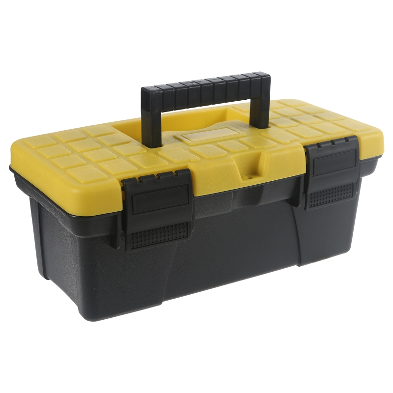 Multifunctionele Plastic Hardware Toolbox Voor Huishoudelijke Opslag Elektricien Houtbewerking Toolbox Met Uitneembare Tray