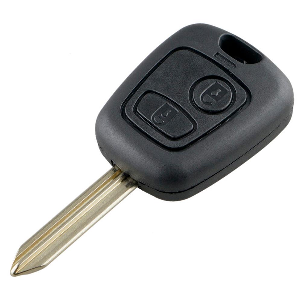 Repairment Key 2 Buttons Remote Car Key Fob Case Blank Key Shell for Citroen Saxo Berlingo Replace Broken Buttons