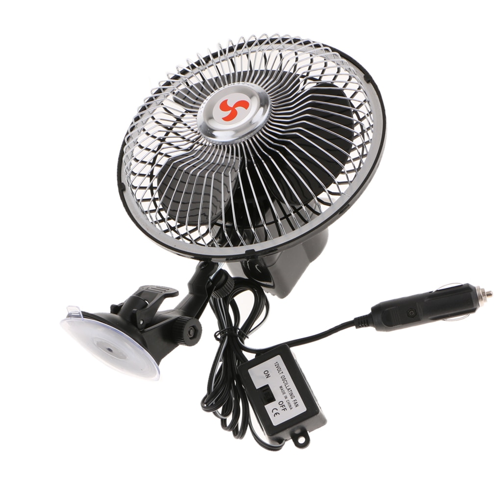 6&#39;&#39; 12V 8W Car Vehicle Truck Cooling System Electric Fan W/ Lighter On/off Switch