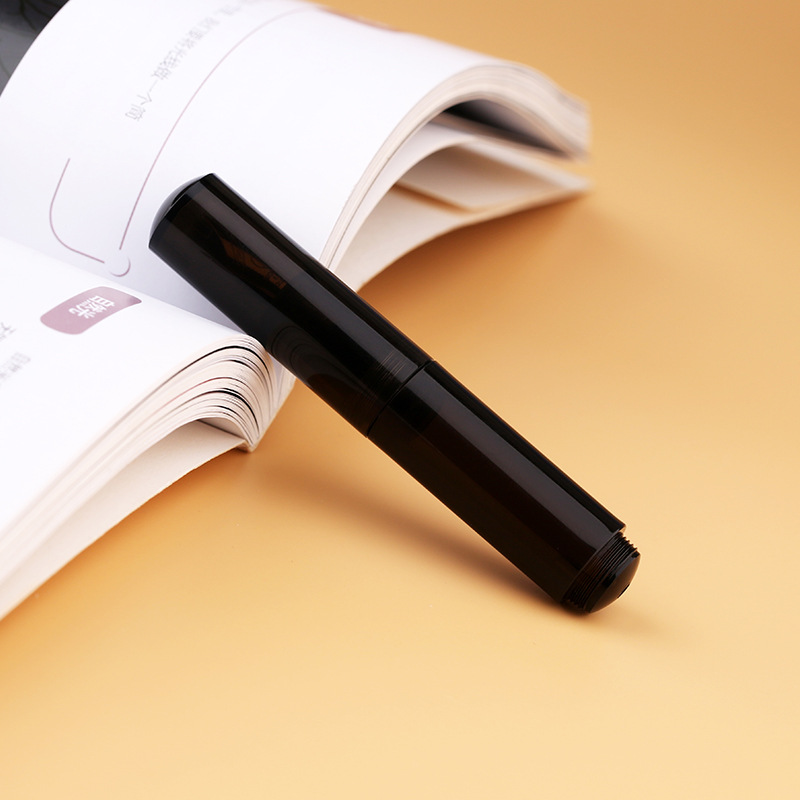 MAJOHN Ostatni Rzemieślnik Maruka Drugiej Generacji Przezroczysty Piórnik Gwieździste Niebo Macaron Maillard Brązowy mini Piórnik Kieszonkowy Artykuły Papiernicze: żółte światło