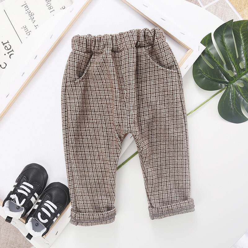 Voorjaar Kinderkleding Koreaanse Versie Van Fijne Tweed Knit Pak Jongen Herfst Kinderen Baby Twee Sets