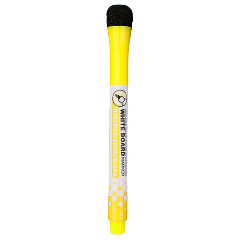 Magnetische Whiteboard Pen Schrijven Tekening Uitwisbare Board Marker Kantoorbenodigdheden: YELLOW