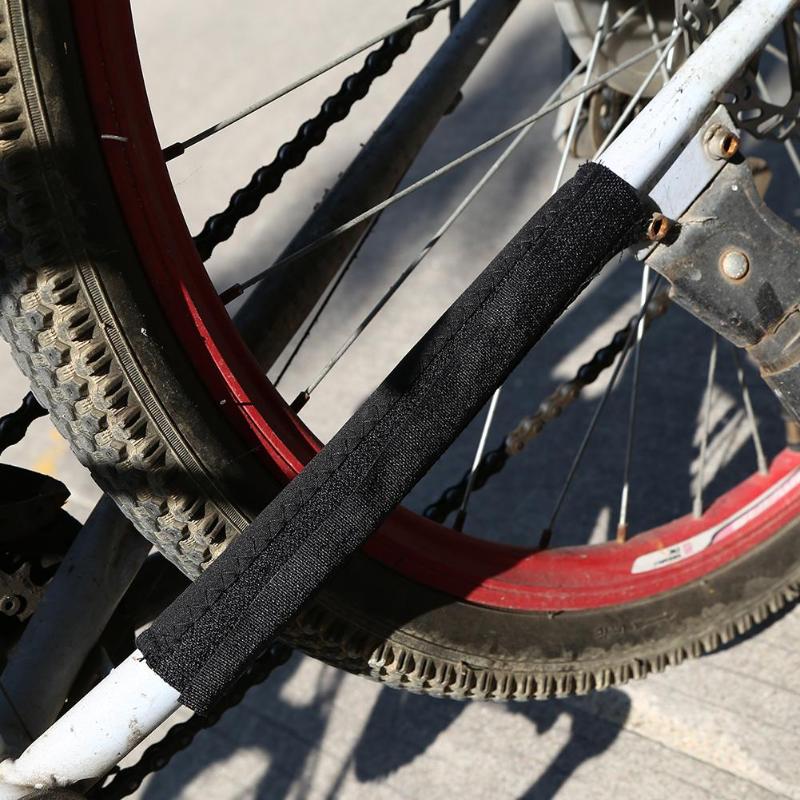 Zwarte Fiets Chain Protector Fiets Frame Chain Stay Geplaatst Protector Mtb Bike Chain Zorg Guard Cover