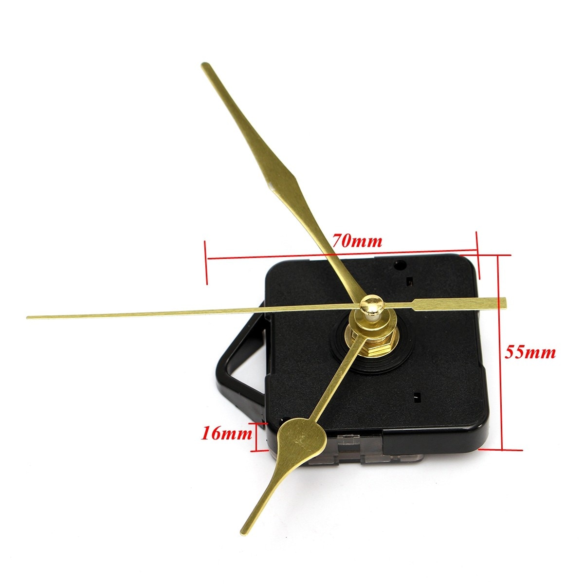 10 pcs Car Home Quartz Clock Movement Mechanism Long Spindle Gold DIY Hand Repair Tool Parts Kit Universal