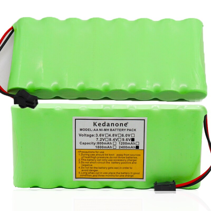 original 2400mah Ni-Mh 9.6V AA rechargeable battery pack AA cell for RC Car helicopter toys LED light cordless phone SM plug