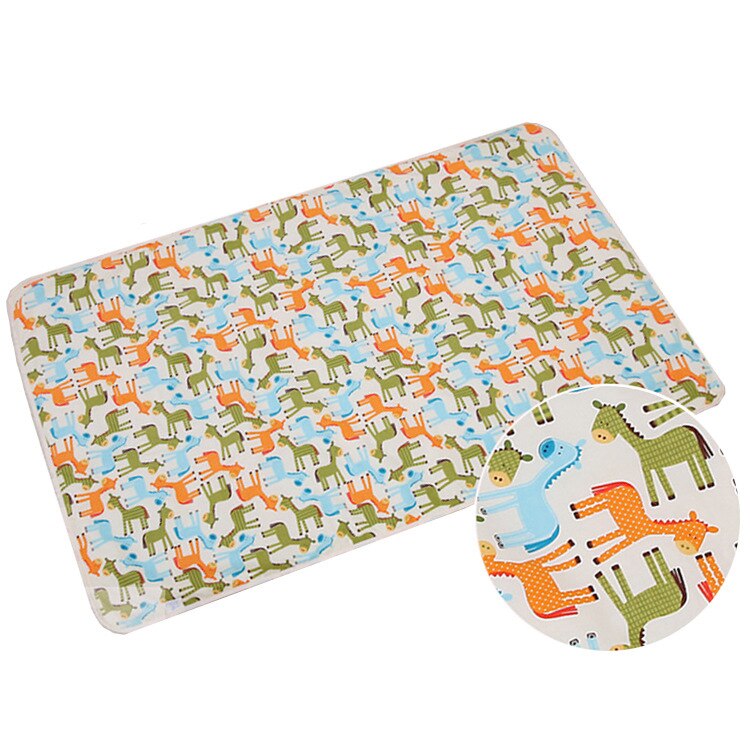 Baby Baby Waterdicht Vel Urine Changing Pads Cartoon Herbruikbare Baby Beddengoed Aankleedkussens