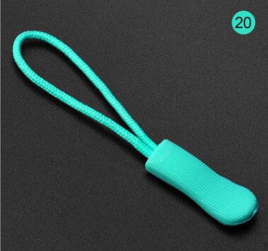 30 stücke 7cm Reißverschluss ziehen Mehrfarbig rutschfeste fluoreszierende Reißverschluss Unterhose seil Abzieher für bekleidung tasche sportwear 003: 20