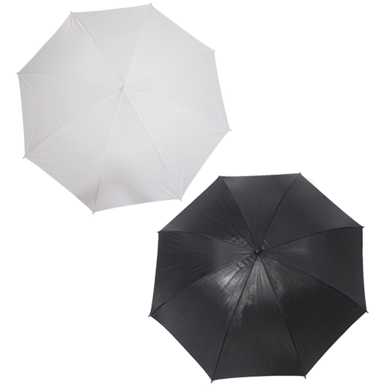 2 Pcs Umbrella:1 Pcs 83cm 33 Inch Studio Photo Strobe Flash Light Reflector Black Umbrella &amp; 1 Pcs 40 Inch 103cm White Transluce: Default Title