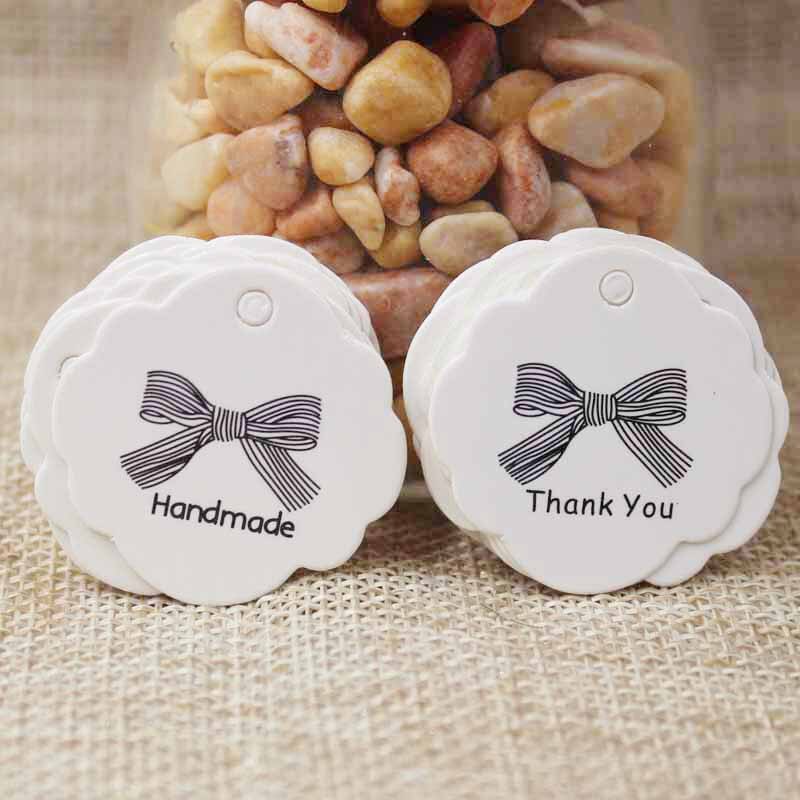 1.18 cala biały/papier do druku kraft tagi zdjęcie 100 sztuk hand made tag z papier przepełniony miłością Tag dla DIY pudełko handmade dobrodziejstw