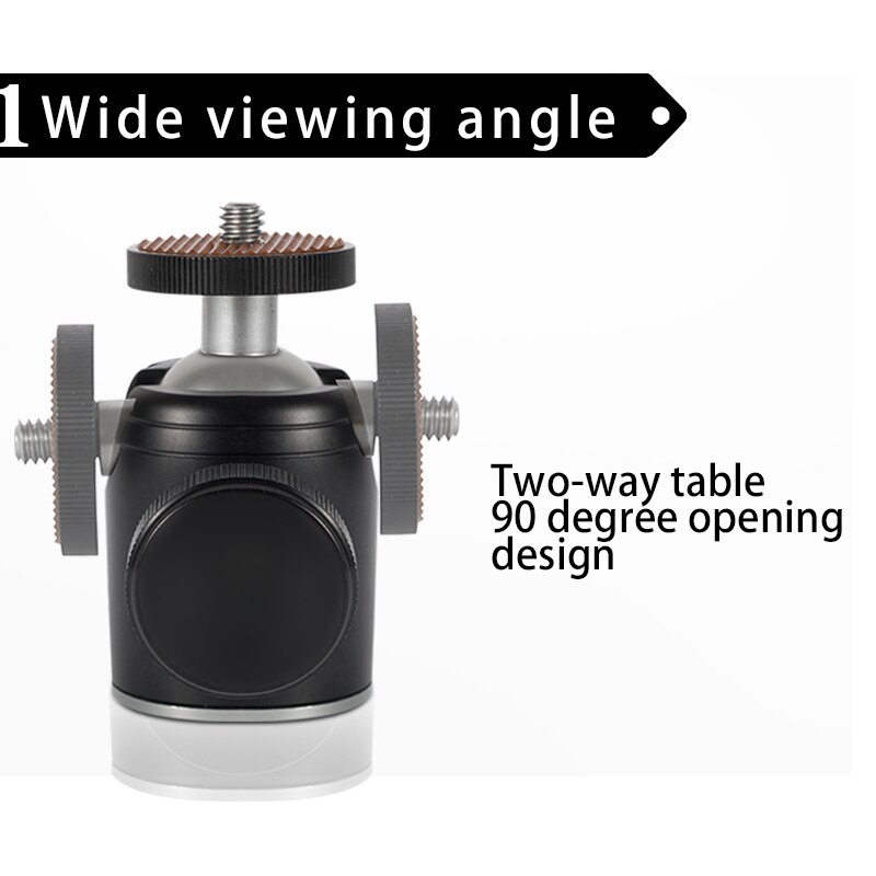 Mini Ballhead Monopod Ball Head Tripod Head 360 Panoramic Head for DSLR Camera Flash Tripod Mount Adapter