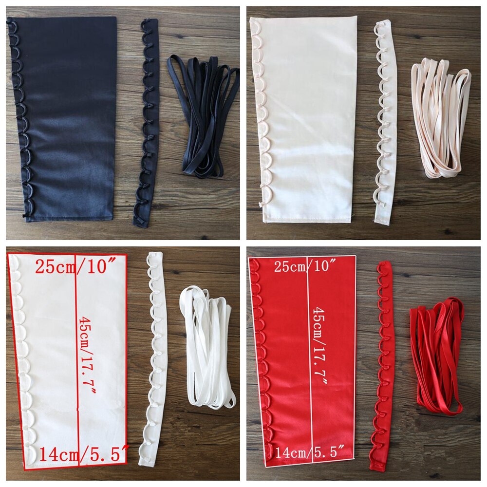 3 stk sæt satin korset kit lynlås udskiftning brudekjole farver tilbage snøre tjm 9221