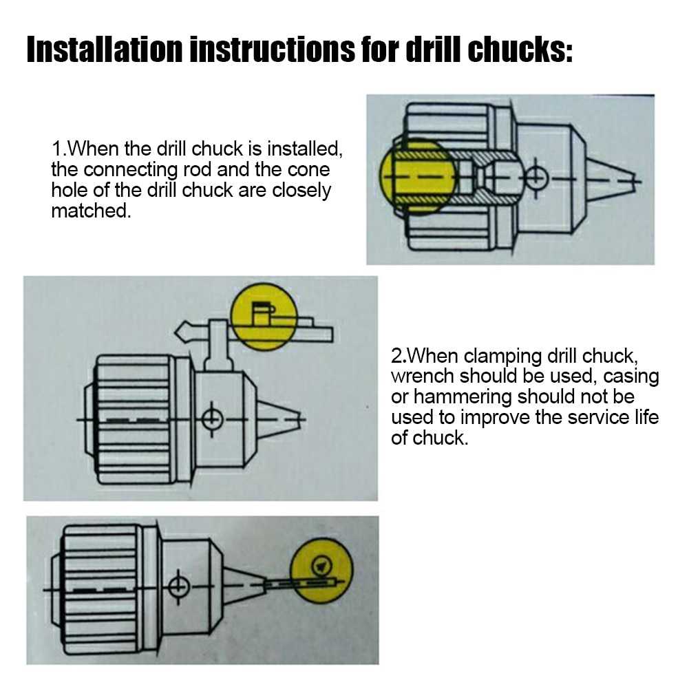 MT2 Shank Lathes Spindle 1-13mm Milling Arbor Keyed Mini Drill Chuck Self Tighten Accessories Power Tools Wrench Industrial