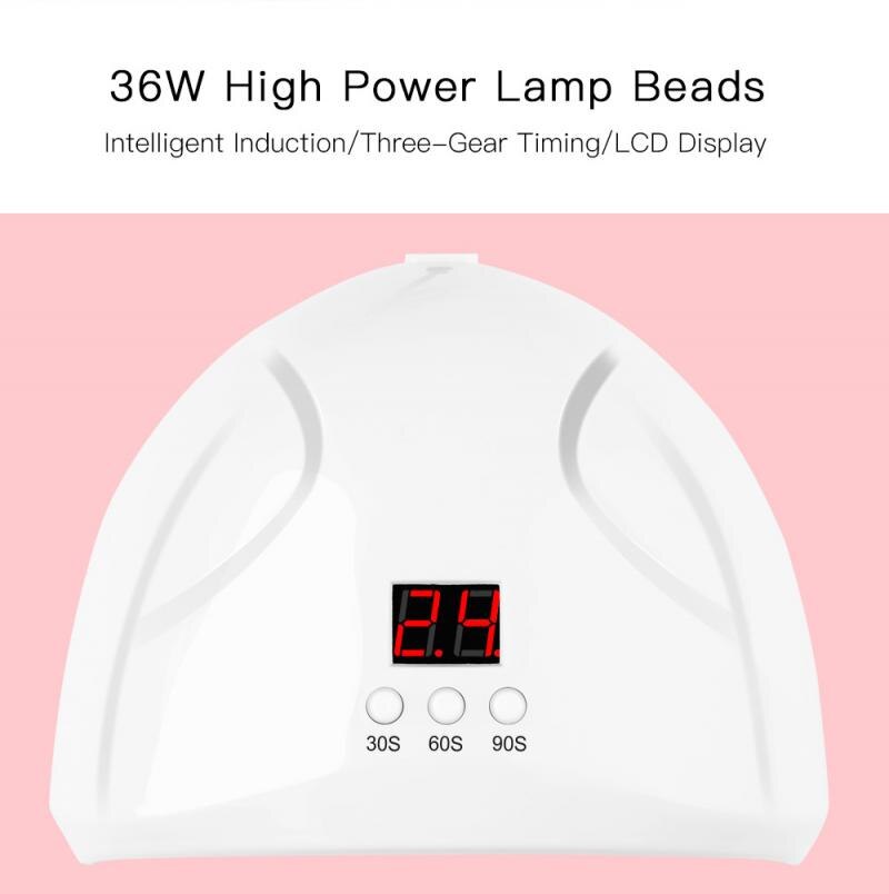 Uv Led Lamp Voor Nagels Droger 36W Ice Lamp Voor Manicure Gel Nail Lamp Drogen Lamp Voor Gel Vernis nail Verpleging Tool Nagels Droger