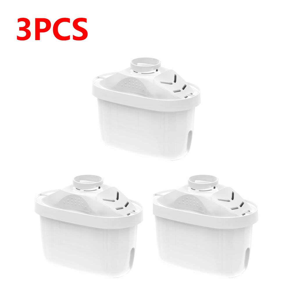 1-10Pcs Filter Replacement Water Filter Removes Fluoride Chlorine Water Filter Cartridge Pure Filter Pitchers for Brita- Maxtra: WHITE