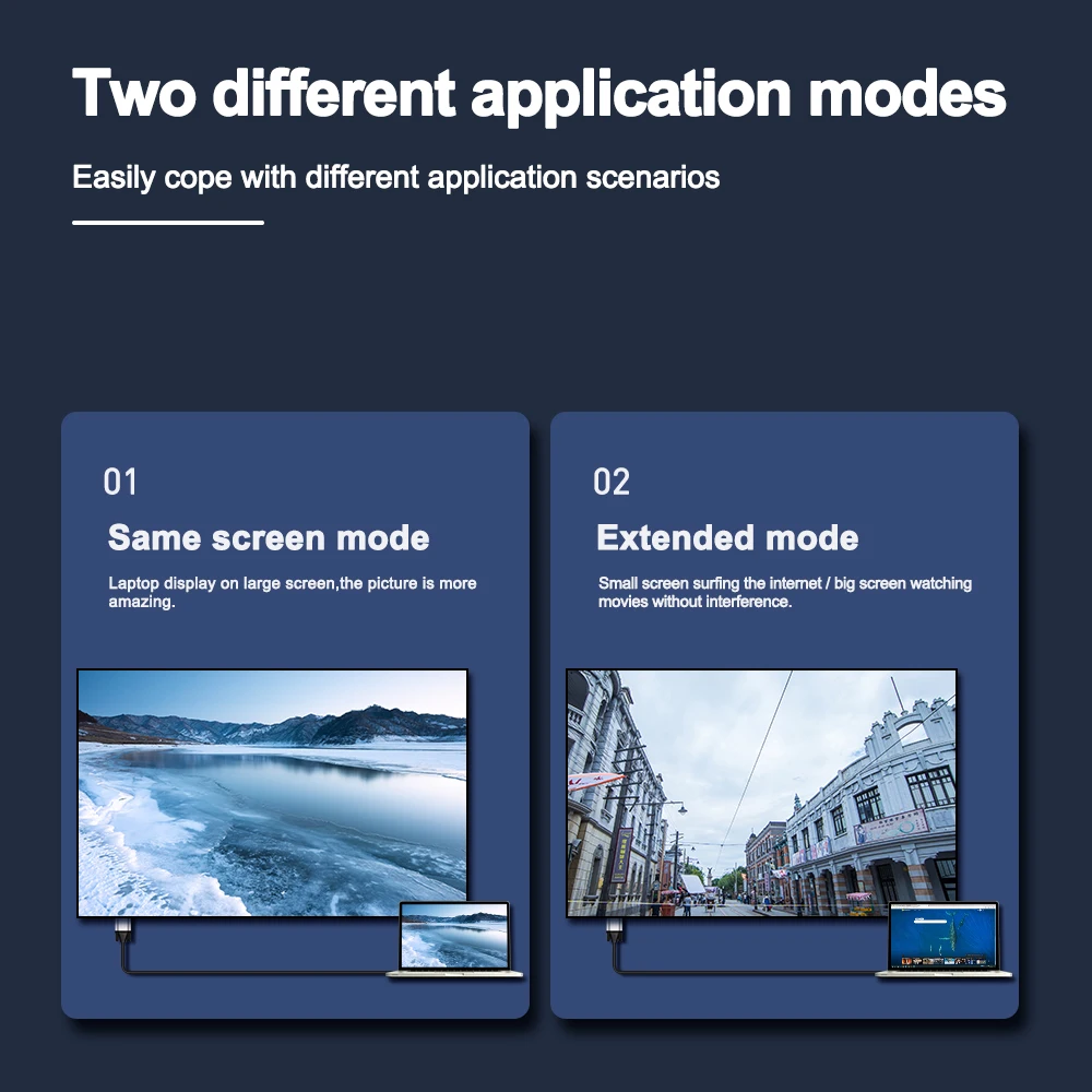 1080P HDMI-compatible to VGA Converter Adapter Cable Male to Male Digital Analog Converter For PC Laptop Tablet HDTV Projector