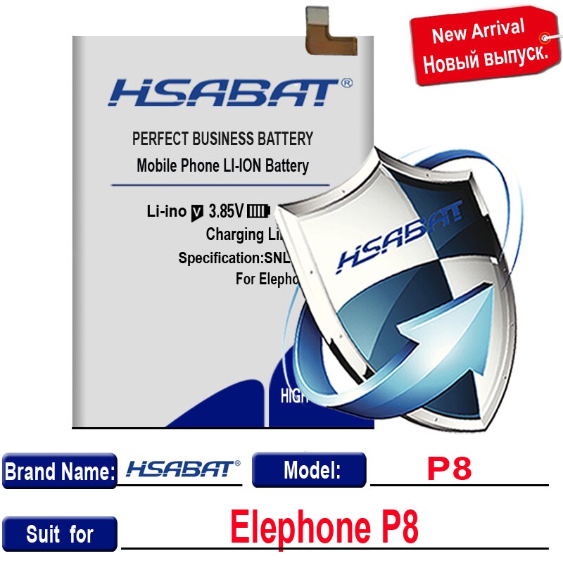 HSABAT-Batería de para Elephone S7 / R9 / S3 / A5 / P8 Max / P8000 / P8 mini / P9000 P9000 Lite / S7 MINI / A4 / M2 / P8: for Elephone P8