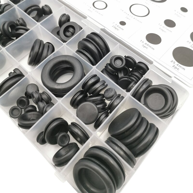 125 Pcs Nitril Rubber Nbr O-Ring Pakking Ring Assortiment Kits