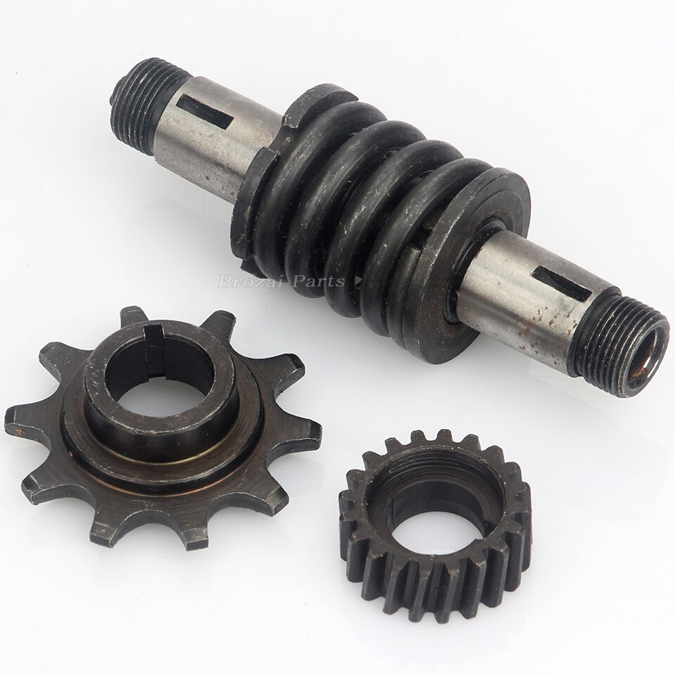 Push Bike 10T Gear&Clutch Shaft&Drive Sprocket Fits 49cc 66cc 80cc Engine Motorized Bicycle