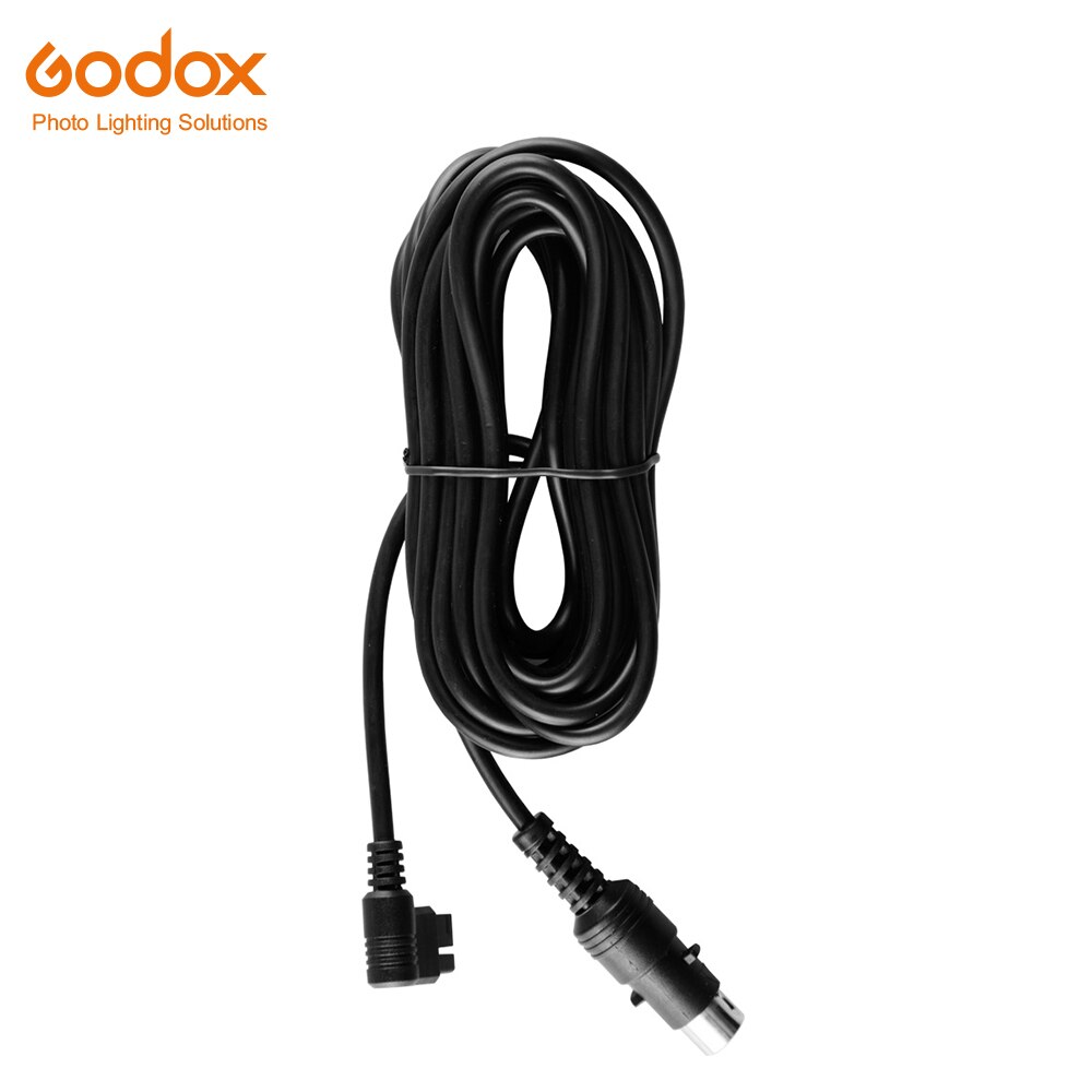 Godox-Cable de alimentación de extensión, 5m de longitud, AD-S14 para WITSTRO AD180 AD360 AD360II Flash Speedlite