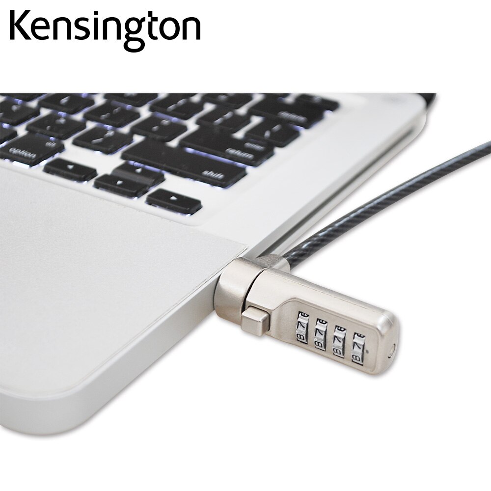 Kensington Original Portable Combination Laptop Lock with 1.8m 6ft Steel Cable Anti-Theft for Monitor and Projectors