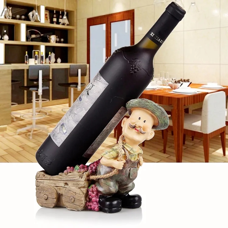 Europäischen Rotwein Halfter wohnzimmer luxus wein schrank dekorationen Hohe fuß wein glas Halfter haushalt wein flasche Gestell: X