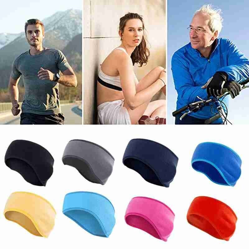 Mode Sport Hoofdband Absorberende Fietsen Hoofdband Polar Voor Mannen Vrouwen Zweetband Hoofdband Antislip Sport Fleece Mannen Bandana Y0F4