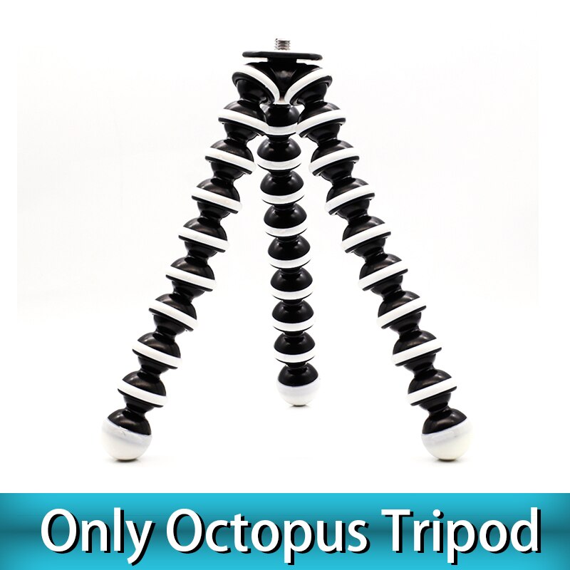 Octopus Flexible Big L Tripod Stand Gorillapod for Phone Telefon Mobile Phone Smartphone Dslr and Camera Table Desk Mini Tripod: Only tripod