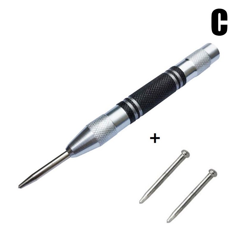 Arrivals Automatic Center Pin Spring Loaded Mark Center Punch Tool Wood Indentation Mark