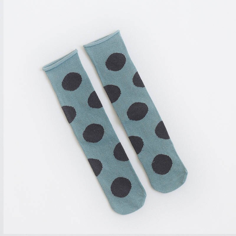 WARMOM 0-3Jahre Baby Hohe-Knie Socken Baumwolle freundlicher Socken Baby Jungen Mädchen Winter Socken Polka Punkt lässig Stil Baby Versorgung: Blau