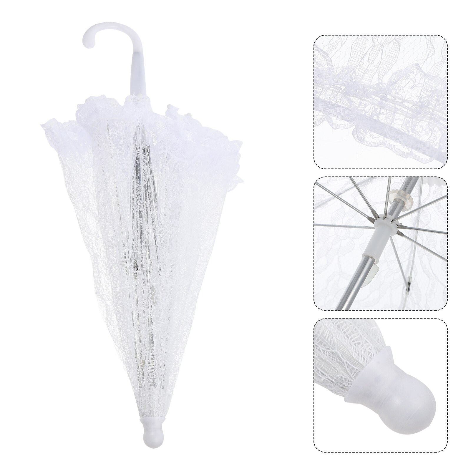 1pc Exquisite Lace Umbrella Lace Wedding Parasol Lady Photography Props