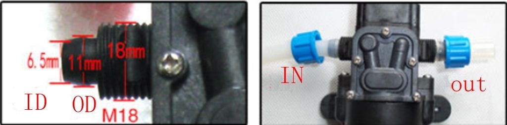 T-HB DC 12V 100W Self-priming Booster Diaphragm Water Pump Backflow Control 300L/H For Car washing