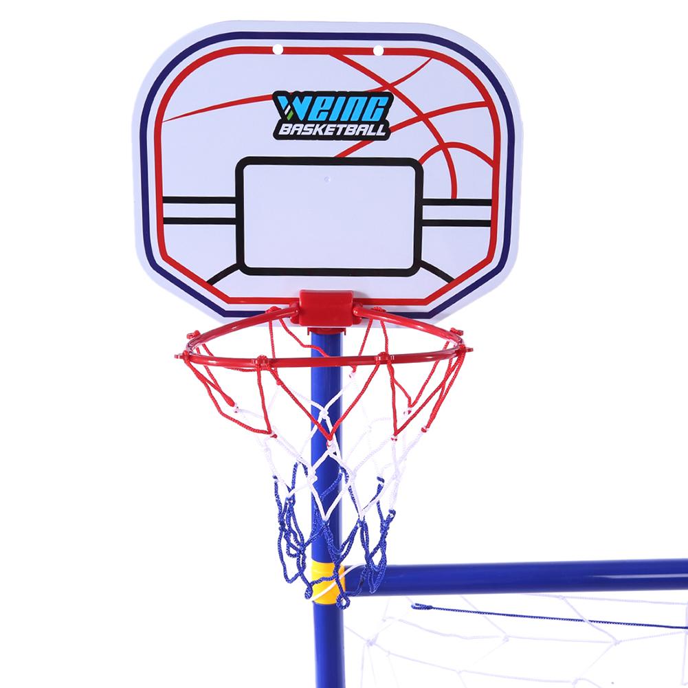 Portería de fútbol con aro de baloncesto para niños, 2 en 1, deportes al aire libre, soporte de baloncesto