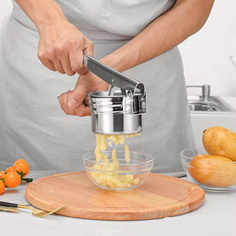 Stainless Steel Fruits Vegetables Masher Household Manual Control Grater Multifunction Kitchen Sweet Potato and Vegetable Tools