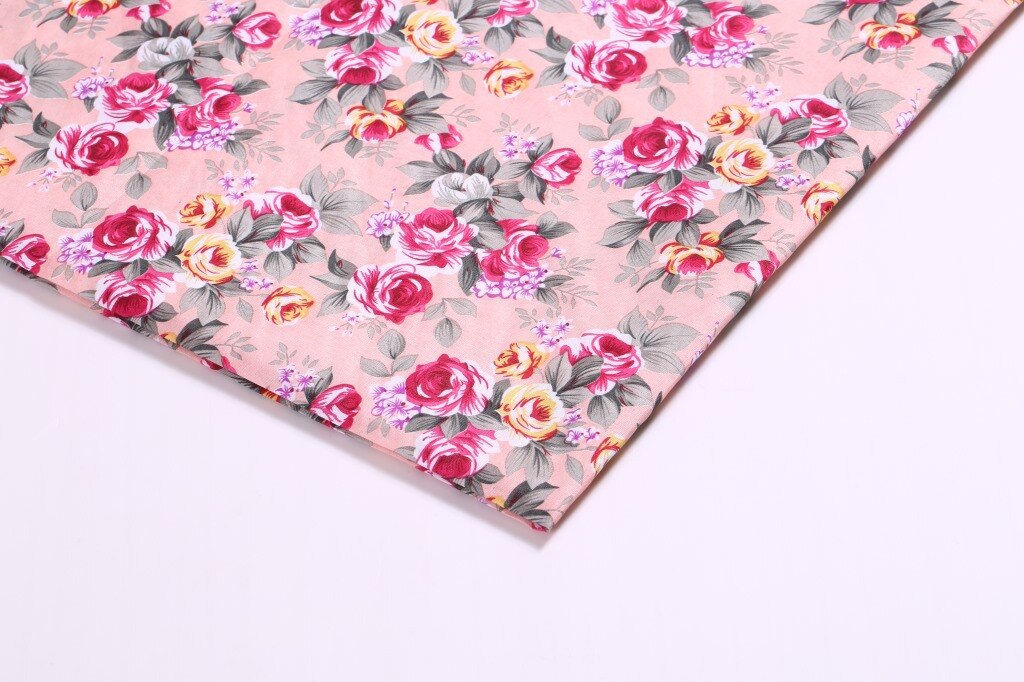50*140cm Printed Flower 100% Polyester Cotton Fabric Patchwork for Cloth Making Puppet Pillar,c9720: 1045133006