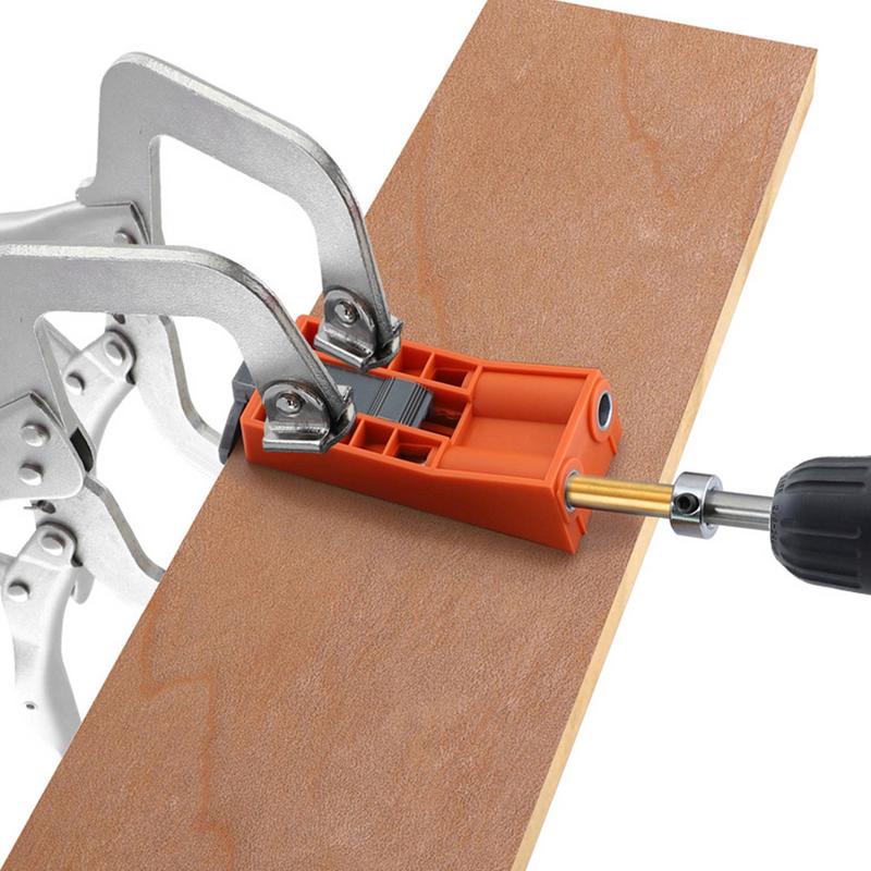 Justerbar lommehullsjigg trebearbeidingsverktøy abs plastmateriale matchet med slitesterkt metallborehylse stanseverktøy