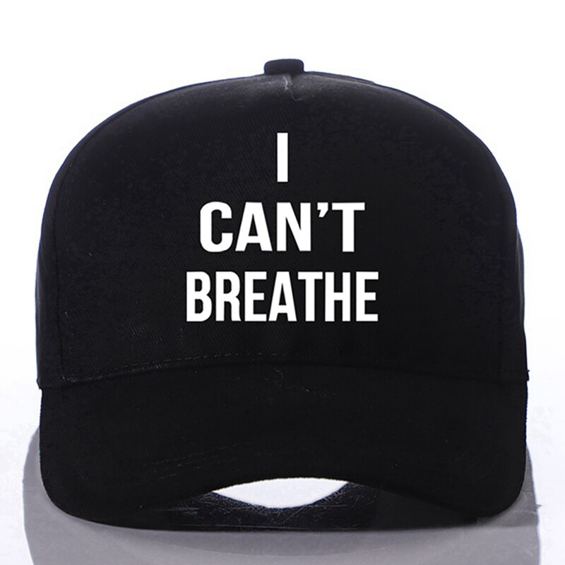 Adjustable I Can't Breathe Print Baseball Cap Summer Men Women Boy Kid Cool Cotton Golf Reflective Glow In Dark Caps Hat