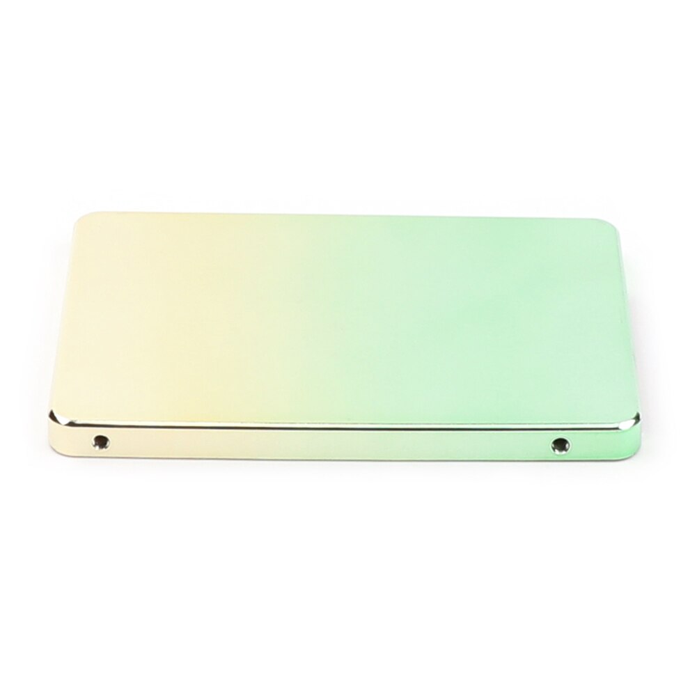 SATA III 2.5 inch Internal SSD Solid State Drive for Computer Gradient Multicolor Cyan HDD Case with USB Cable Pouch: 240GB / Green