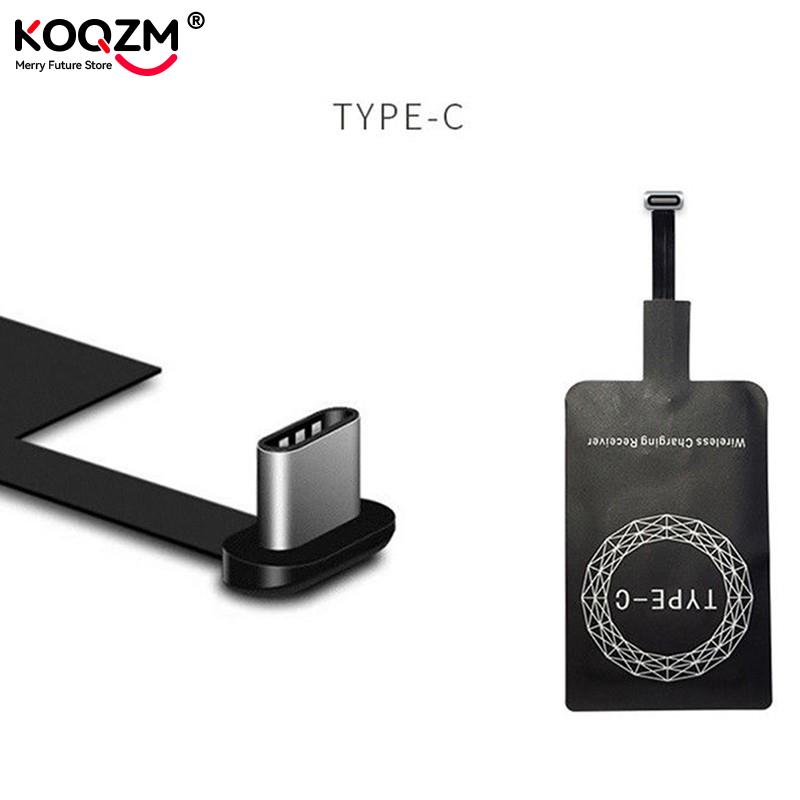 Snelle Qi Draadloze Oplader Ontvanger Voor Iphone 6 7 Plus Universele Opladen Adapter Receiver Pad Coil Voor Micro Usb Type-C Telefoon