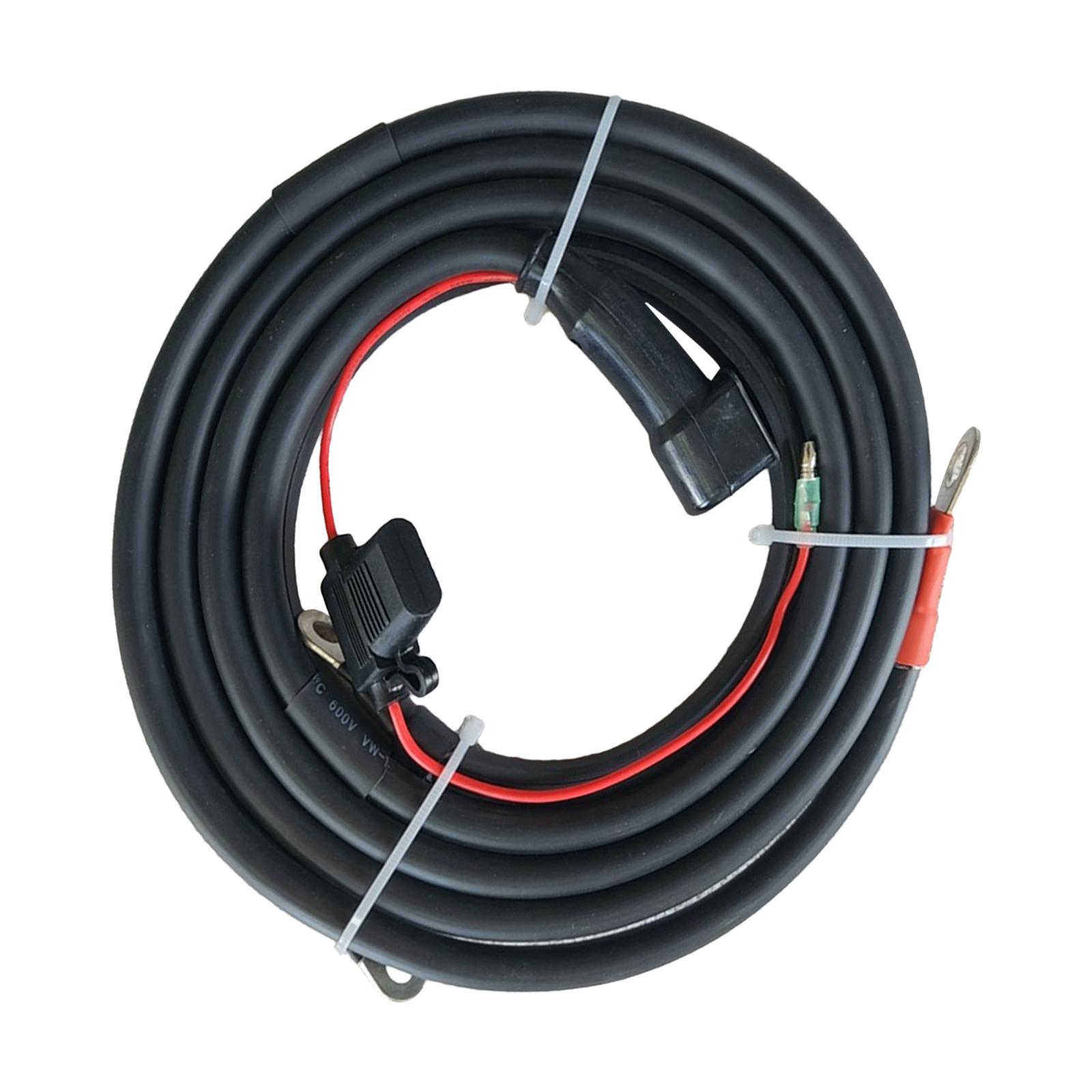 Cablaggio del cavo della batteria al motorino di avviamento per tutti i motori fuoribordo di avviamento elettrico Connettore con accessori per fusibili Alta qualità