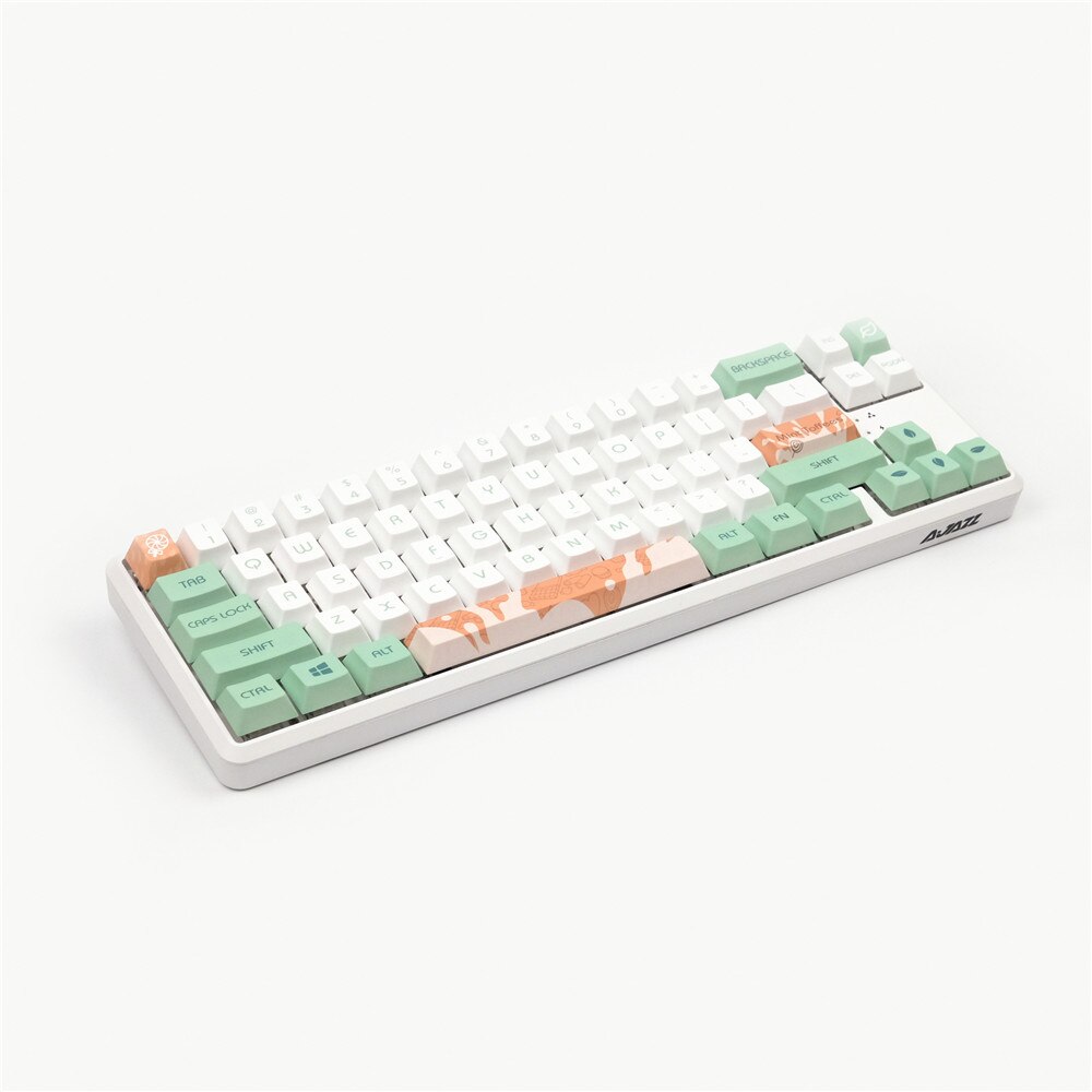 Mechanical keyboard Keycaps Mint Milk Original Cherry Profile 128 Keys Compatible Cherry MX Kailh Gateron Switches