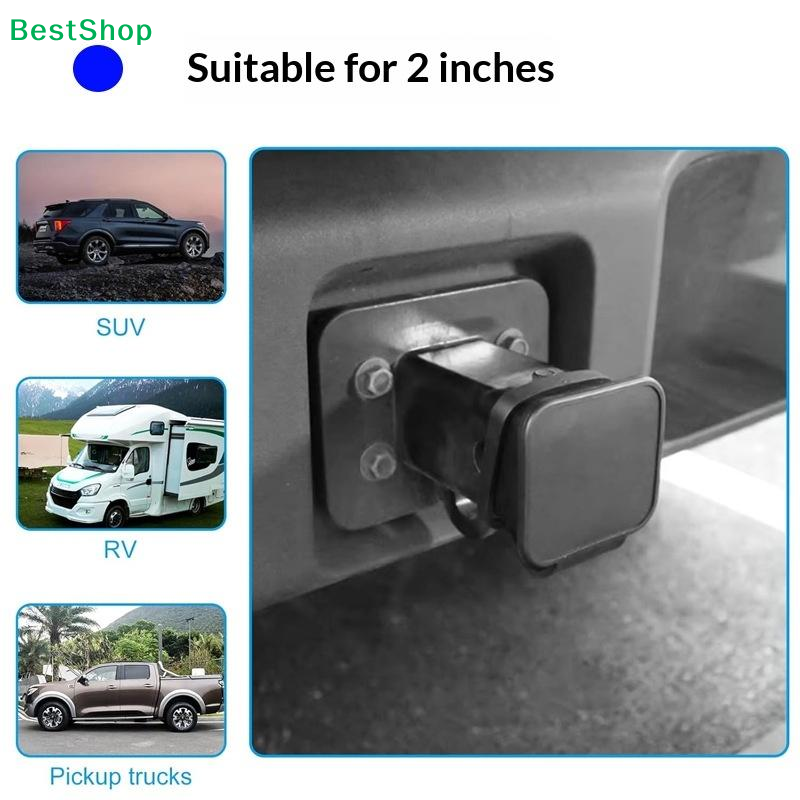 ☭ 2-inch rubberen trekhaakafdekking, aanhanger trekhaak afdekking, stofdichte trekhaak afdekplug, rubberen trekhaak kap beschermer