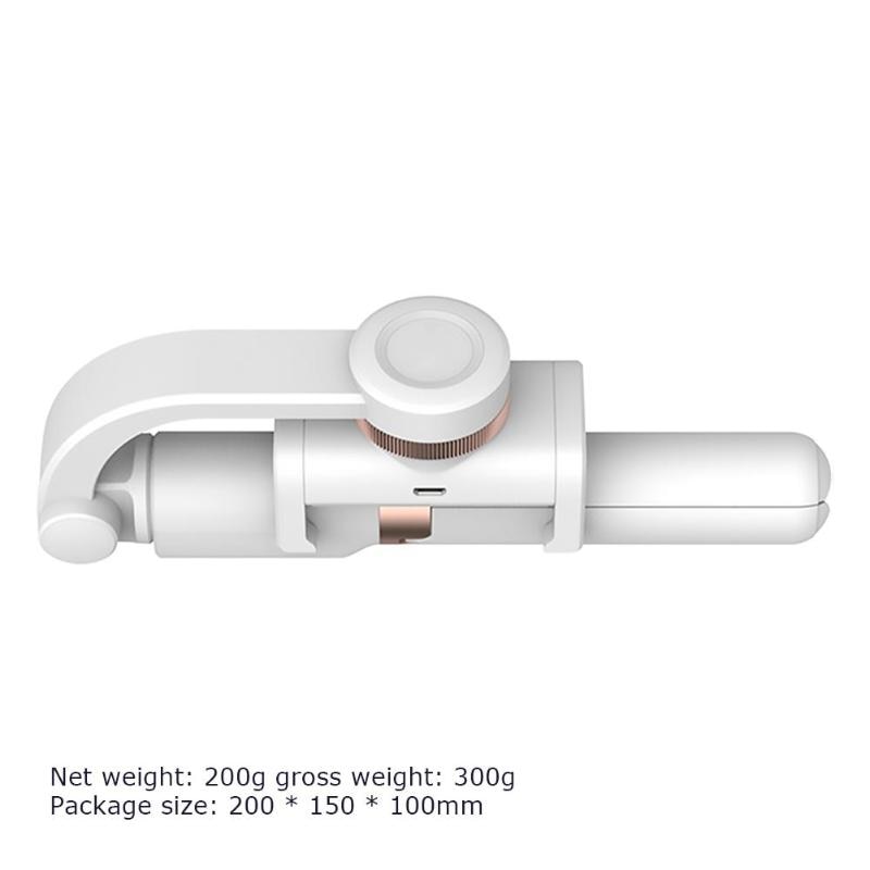 Universal Mobile Phone Stabilizer Anti-Shake Rotating Handle Self-timer Horizontal Vertical Shoot for iOS and Android Devices: White