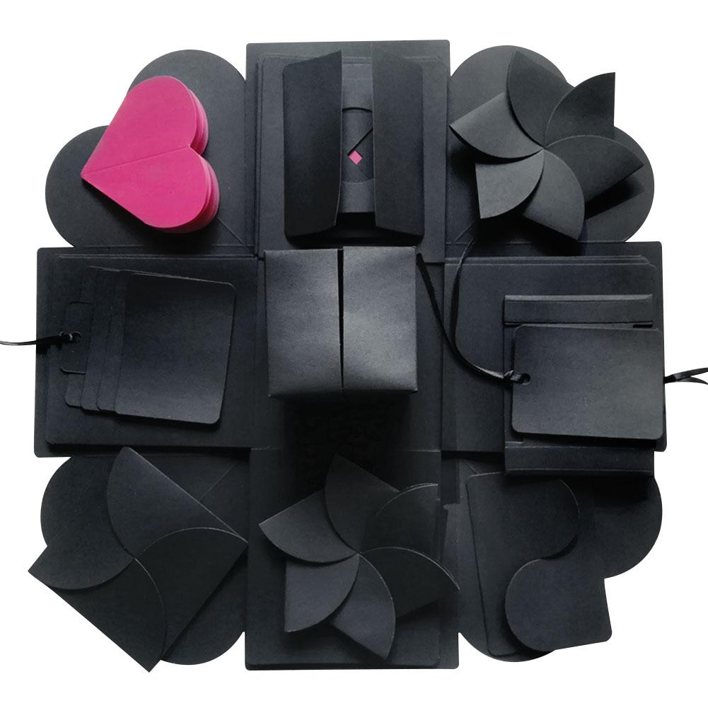 DIY Explosion Box Box 5 Layer DIY Photo Album Package Handmade Memory Scrapbook Photo Album Anniversary Birthday