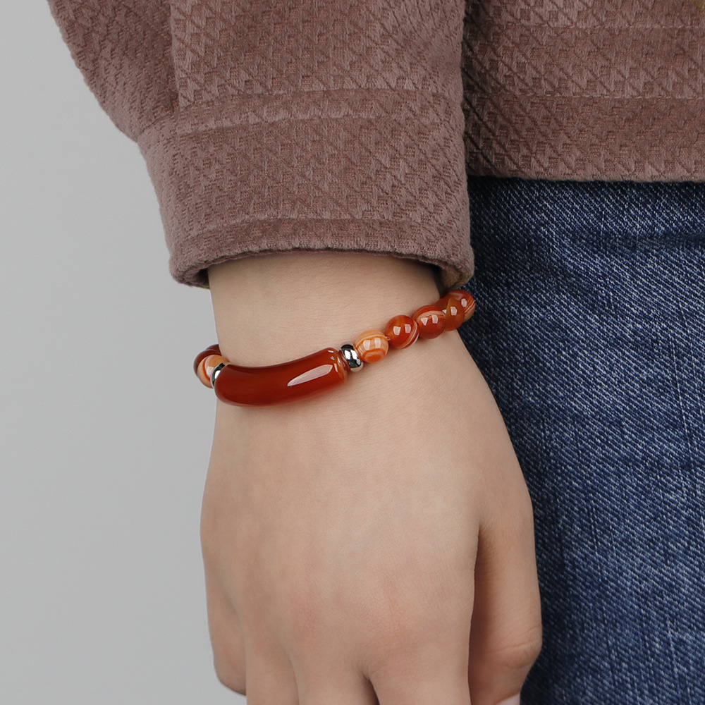 Natursten kristall druzy rosenkvarts ametist ädelsten pärlpärlor armband för kvinnor flickor smycken