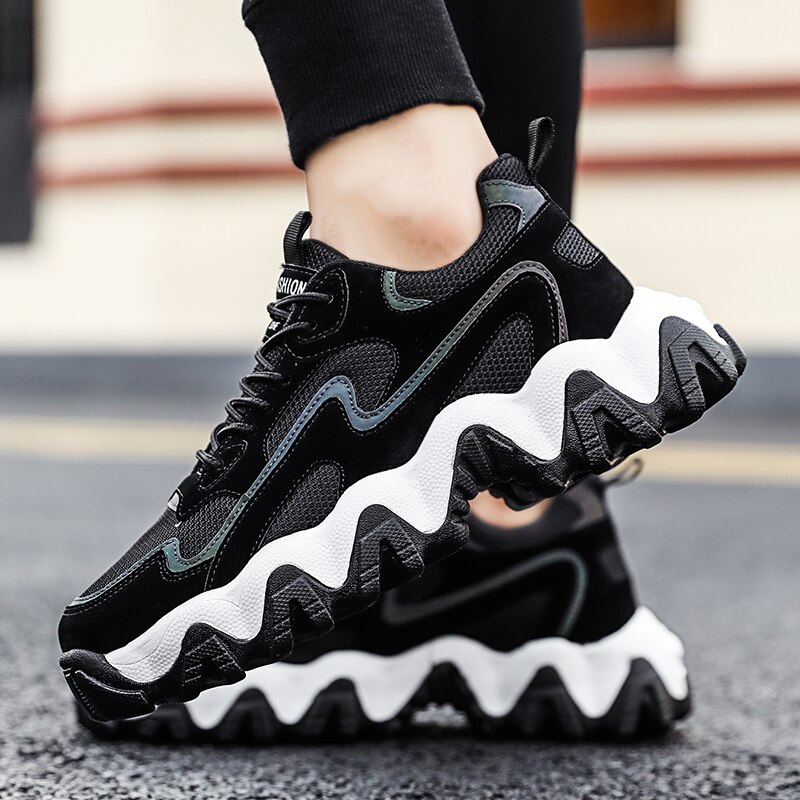 mesh sko herre uformelle komfortable pustende joggesko lette sklisikker plattform gå joggesko zapatillas hombre